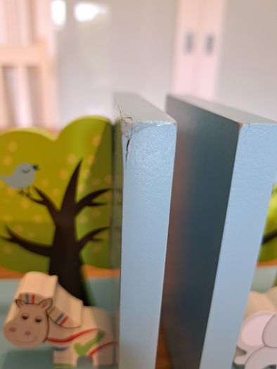 Children's wooden bookends