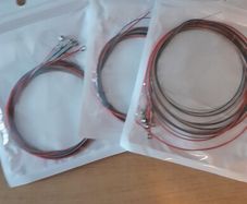 3 sets Acoustic Guitar Strings. Coloured