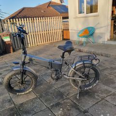Electric folding bike