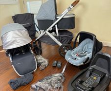 Perfect Uppababy Vista Witcher seat and isofix