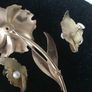 Vintage matching set brooch and earrings Image 2