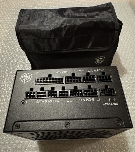 MSI A850G PCIE 5 Gaming Power Supply - Full Modular - 80 Plus 850W