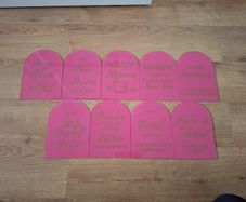 Selection of 9 Wedding Signs