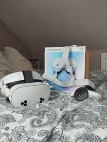 Meta Quest 3s with extended battery headset