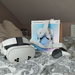 Meta Quest 3s with extended battery headset