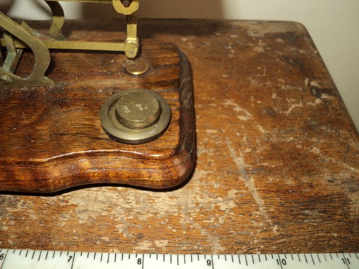 Vintage Royal Mail letter scales  Brass antique .