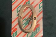 Brand new polished brass door number