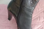 Gabor - Leather Mid Heel Ankle Boots - UK 5 - Black - RRP 140
