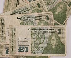 Old Irish Bank Notes 12 Well Used
