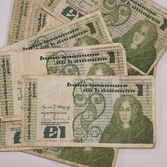 Old Irish Bank Notes 12 Well Used