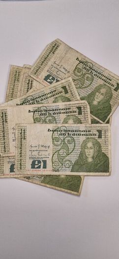Old Irish Bank Notes 12 Well Used