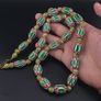 Vintage Venetian Style Chevron & Trade Glass beads Necklace Image 10