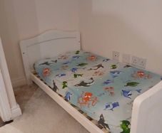 nested sorrento wooden cot bed white