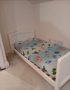 nested sorrento wooden cot bed white