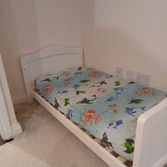 nested sorrento wooden cot bed white