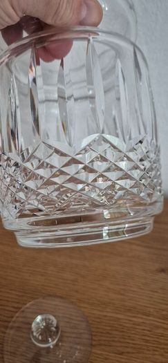 cut glass covered biscuit barrel