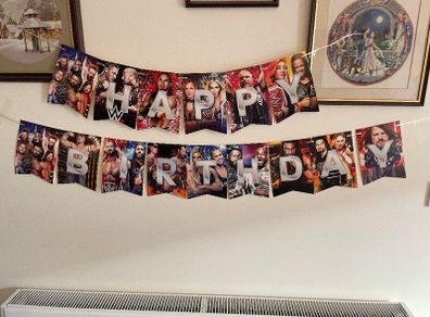 WWE Birthday Bunting