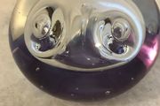 New Purple Handcrafted Glass Paperweight