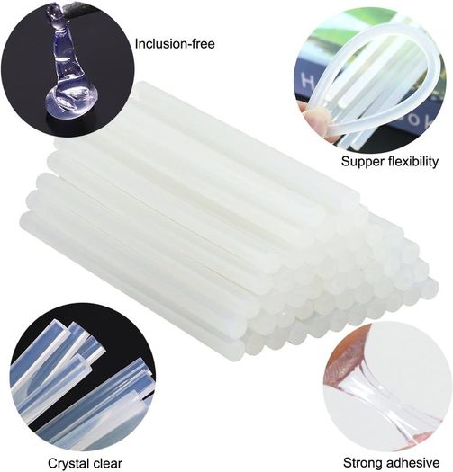 Mini Hot Melt Glue Gun, GoFriend 20-Watt Electric Glue Gun Aluminum Nozzle with 80 pcs Melt Glue Sticks(0.27 X5.9 inches) Heating DIY Craft Repair Kit