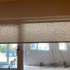 Green Leaf Pattern Blind