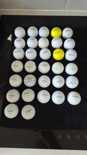 32 callaway, Titleist and srixon balls