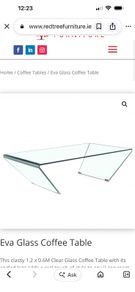 Amalfi Glass Coffee Table