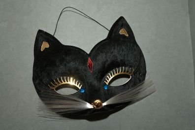 Black Cat Face Mask