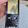 Vintage Chinese Miniature Folding Screen, Hand-Painted Image 9