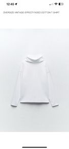 Zara funnest neck top white