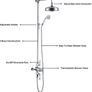 Traditional Thermostatic Mixer Shower set Chrome Image 3