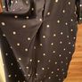 Hobbs dress knee length navy and white dots long sleeve size 8 Image 7