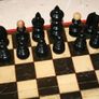 Vintage Chess Set Old Wooden Large Chess  Antique Chess 14" Image 3