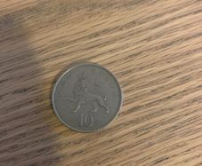 1979 UK 10p coin