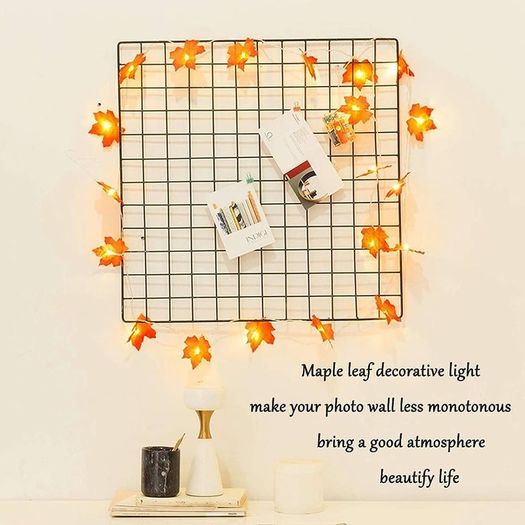 Autumn Decorations, Fairy Lights, 10 Maple Leaf Light, Garden Lights Outdoor Lights, Autumn Wreath, Christmas Decorations Halloween Decorations Leaves Decoration Thanksgiving Decorations
