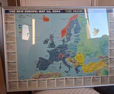 'A new Europe 2004' Irish Times Map