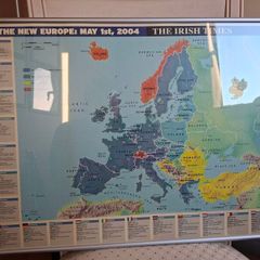 'A new Europe 2004' Irish Times Map