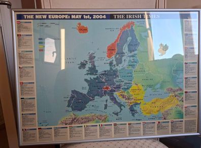 'A new Europe 2004' Irish Times Map