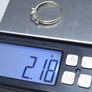 Vintage 9ct Gold Three Stone CZ Ring Birmingham Hallmarked Size 56 Image 8