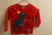 Christmas dinosaur top (age 3-4)