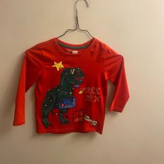 Christmas dinosaur top (age 3-4)