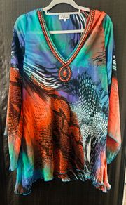 Anne Smith beach / pool throw over size 14/16