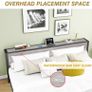 King Size Bed Frame with Storage Wooden Headboard Image 7