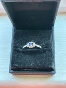 jewellery - Sapphire and diamond ring