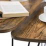 Set of 2 Side Tables, Nesting Tables, End Tables, for Living Room, Dining Room, Bedroom, Industrial Style, Rustic Brown and Black (FREE POSTAGE) Image 7