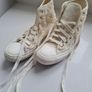 Cream lace Converse Hi - Tops Image 5