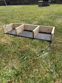 Hand made egg nesting box