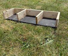 Hand made egg nesting box