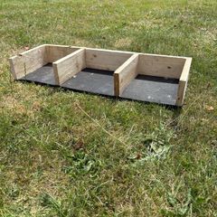 Hand made egg nesting box