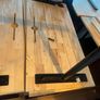 Solid Wood Desks wih Black Steel Legs Image 2