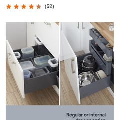 Soto Soft-close Deep drawer box (W)500mm